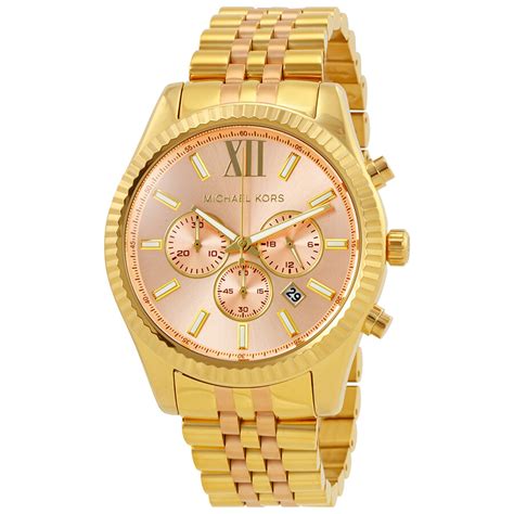 rose gold michael kors lexington|Michael Kors.